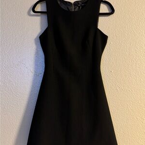 Zara Black Sheath Mini Dress Crew Neck Sleeveless